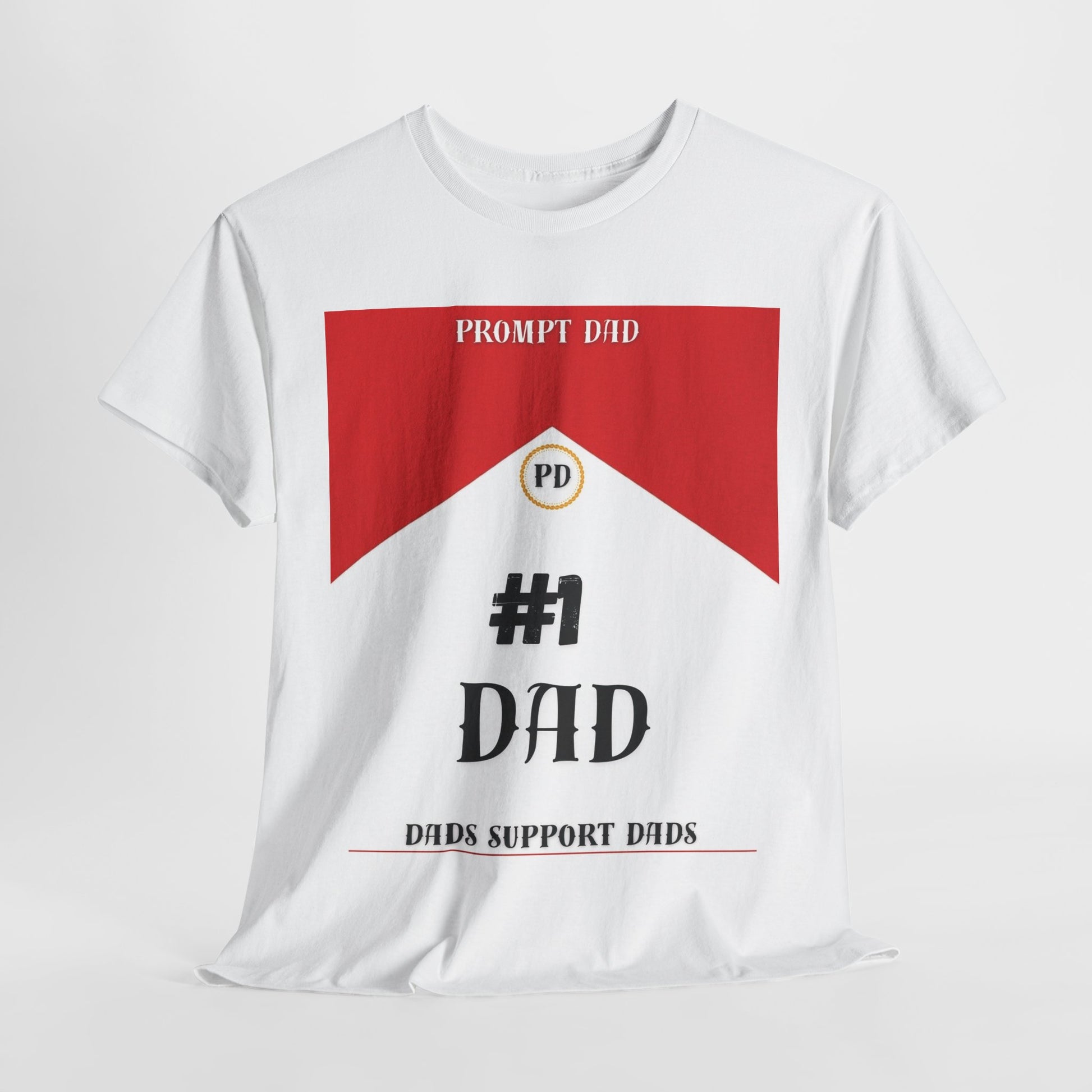#1 Dad Unisex Heavy Cotton Tee - Perfect Gift for Father's Day, Dad's Birthday, Family Gatherings, Casual Wear, Dad Appreciation