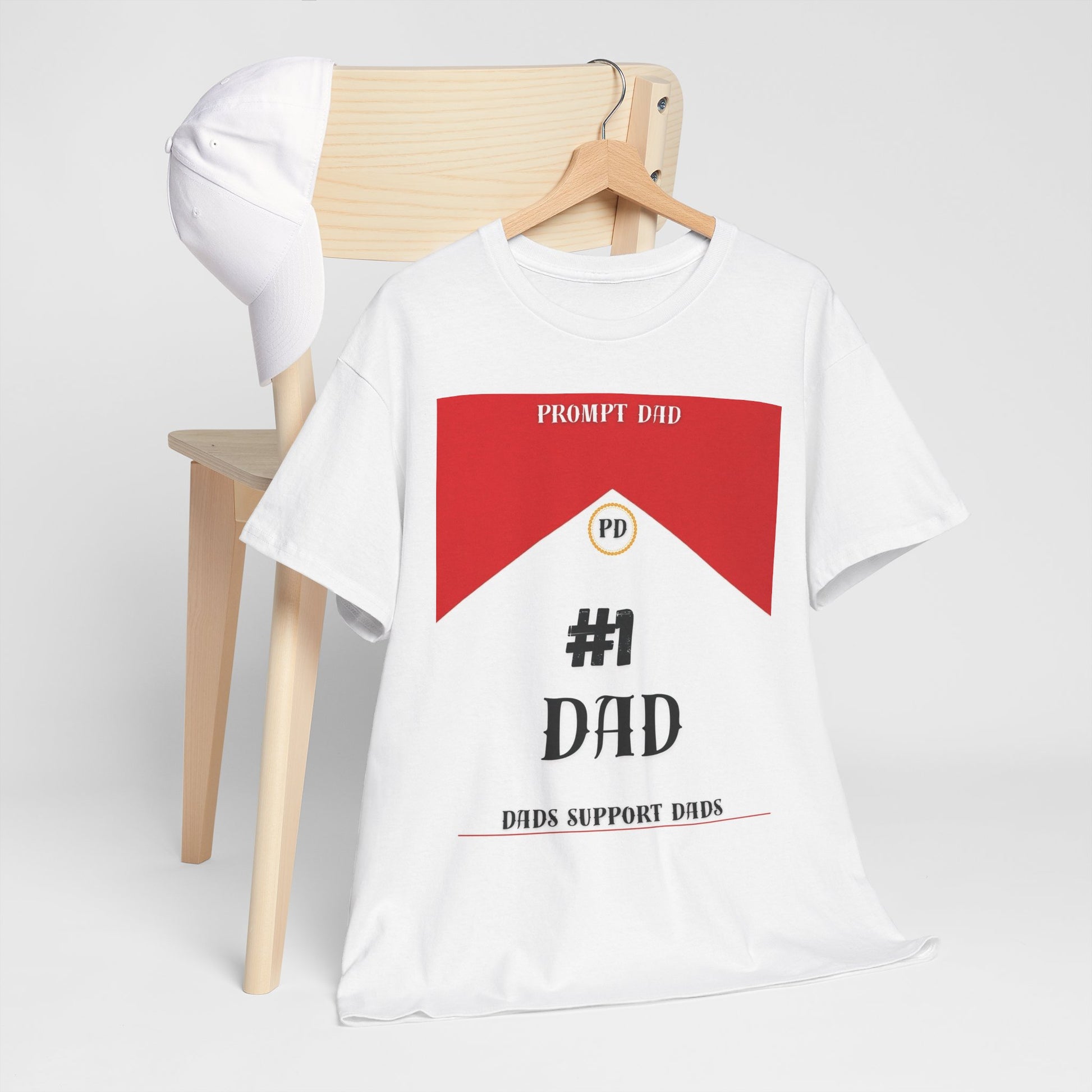 #1 Dad Unisex Heavy Cotton Tee - Perfect Gift for Father's Day, Dad's Birthday, Family Gatherings, Casual Wear, Dad Appreciation